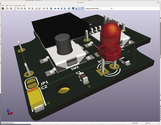 3D Viewer shows the example project with all its components