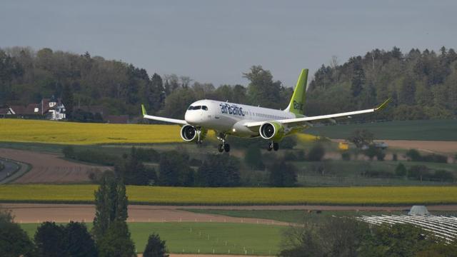 Air Baltic Airbus A220-300 MSN 55247 Zurich, Switzerland