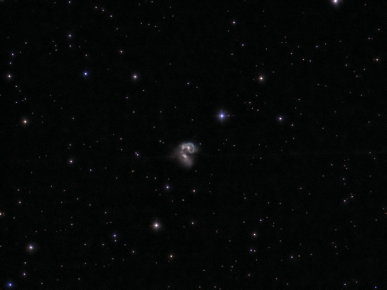 View of the Antennae Galaxies. 