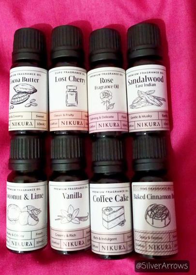 8 fragrance oils from Nikura 