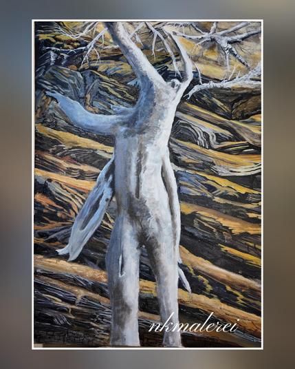 "Das bin ich"
 Acryl,50x70 cm