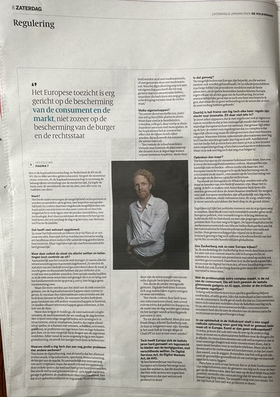 Volkskrant 11-1-2025 - Zaterdag p.6-8 - interview Reijer Passchier “Weg met big tech”