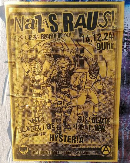Nazis raus! Gig gegen rechte Demo!
2024
#b1412 #berlinposter #antifa #nazisraus #politicalposter