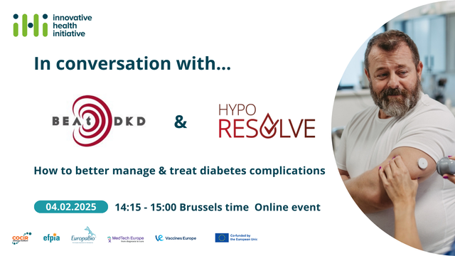 In conversation with Beat-DKD and Hypo-Resolve poster. The event will take place on 4 February 2025 at 14:15 CET, registration is now open. 