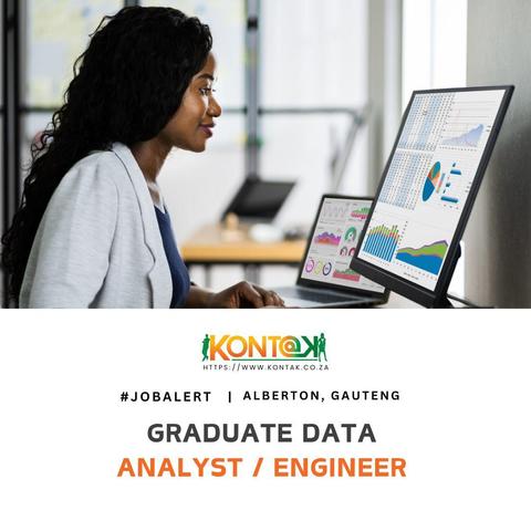 Graduate Data Analyst / Engineer (JB4992) at Kontak Recruitment in Alberton, Gauteng