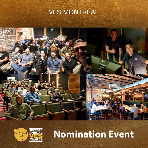 Photo of the event during VES Nomination Event at Montreal