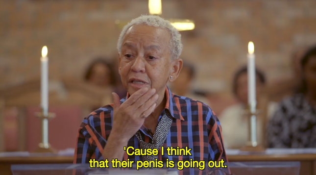 cause I think that their penis is going out.