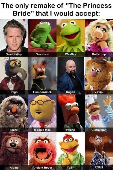 Actor Matt Whitfield shamelessly plugging himself for a role in any Princess Bride remake.