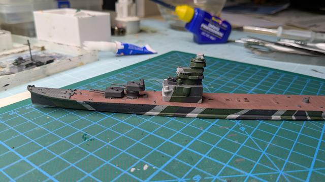 Hasegawa IJN Aoba 1/700 scale model