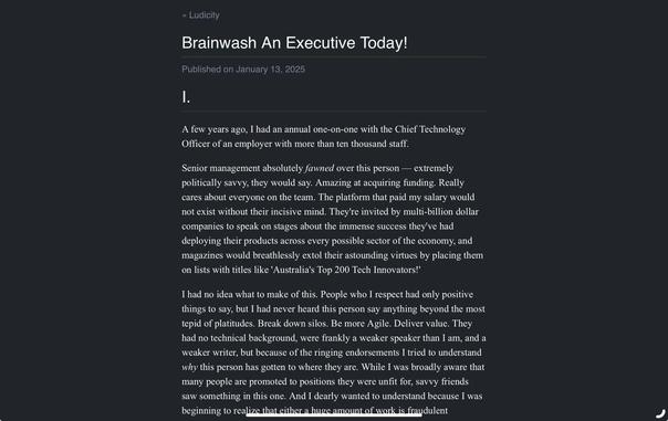 Brainwash An Executive Today!