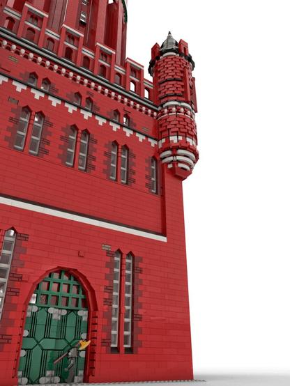 Custom LEGO model of a watertower in Lüneburg, Germany, by Benjamin Albrecht from albrick.de