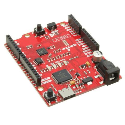 Photo of a SparkFun Red-V board