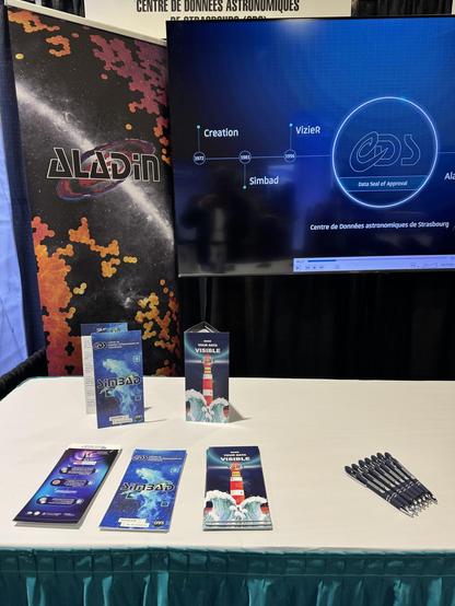 CDS booth at the AAS meeting