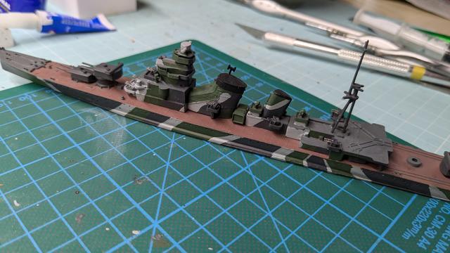 Hasegawa IJN Aoba 1/700 scale model