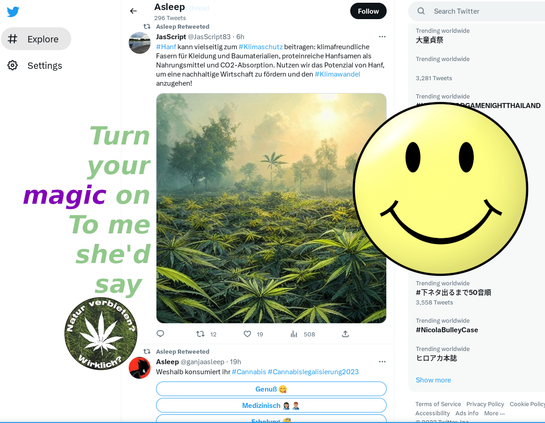 Januar 2025 WEEDMoB Turn YOUR magic on

Wir werden vor den hohen Gerichten erfolgreich klagen und Recht bekommen!

Wir haben Evidenz Historie und Faktenlage auf unserer Seite.

Wir werden die jahrzehntelangen Lügen und den gigantischen Betrug entlarven.

Das Leben wird ein wenig schöner und leichter werden dadurch.

Es lohnt sich sich einzusetzen. Vor allem aus Zuneigung heraus.