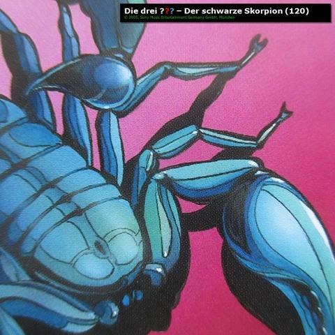 Die drei ??? - Der schwarze Skorpion (Cover - Detail)