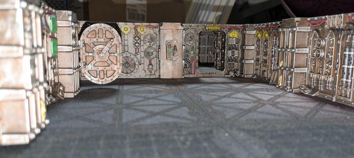 Perspective view of painted Gallowdark terrain.