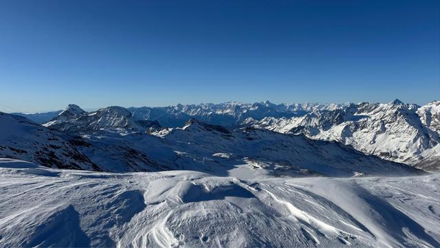 Looking towards Italy from the top of Furggsattel