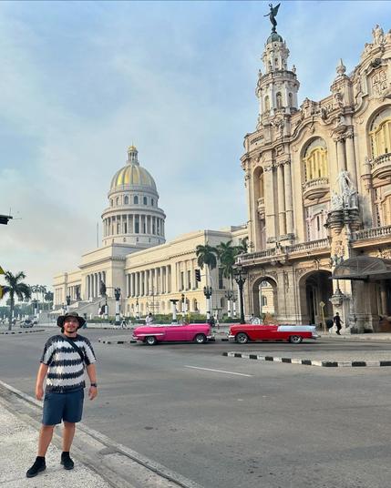 Some days in Havana, Cuba, the most beautiful old cars are taxis