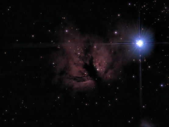 Flame Nebula as seen by the Odyssey Pro. 