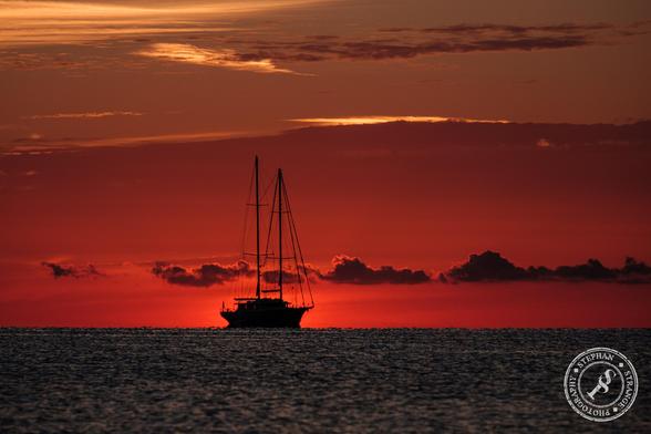 Sailing at sunrise