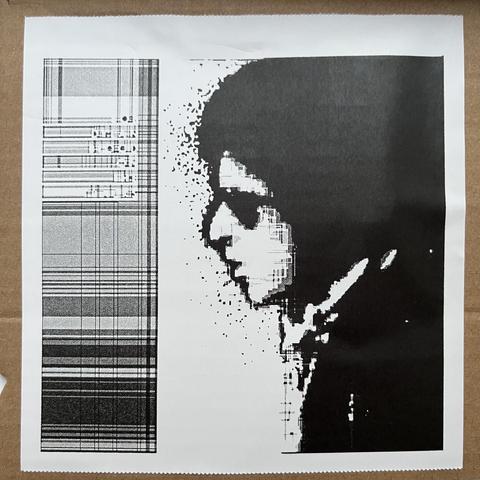 #bobdylan #bloodonthetracks  redrawn thermal printer sticker on card #bloodonthetracks50 released 50 years ago today