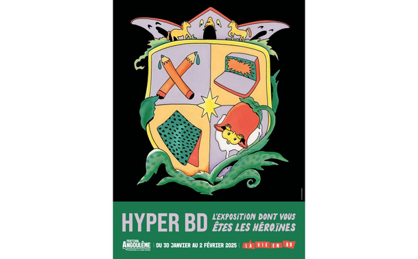 Affiche de l'expo Hyper Bd / Festival International de la Bande Dessinée d'Angoulême