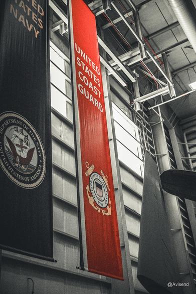 US Naval Museum, US Coast Guard banner.