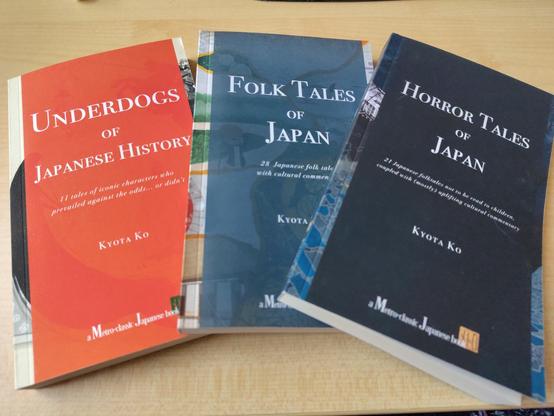 Three books about tales of japan and underdogs of japanese history.