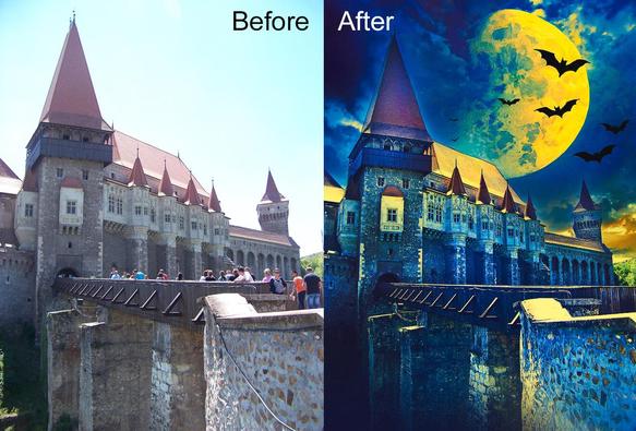 Corvin Castle art