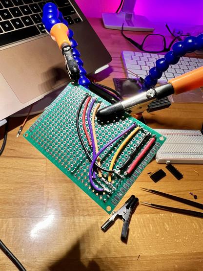 Wiring the board, like a non-pro :-)