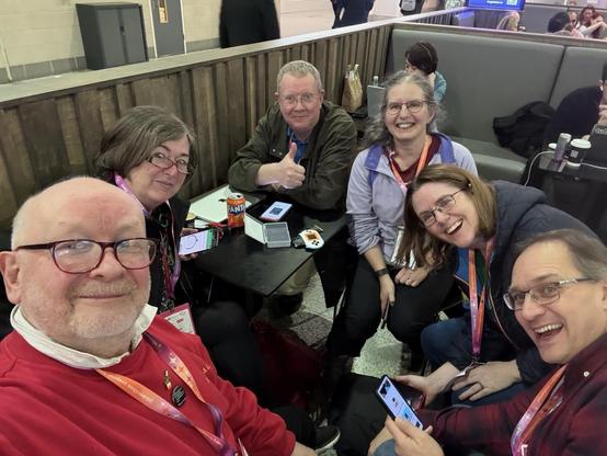 A selfie of a group of participants including myself.