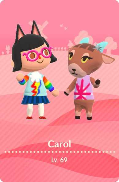 Carol as Rainbow Dash and Pashima as Twilight Sparkle.