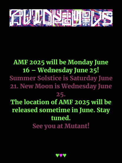 The dates for the autonomous Mutant Festival 2025
