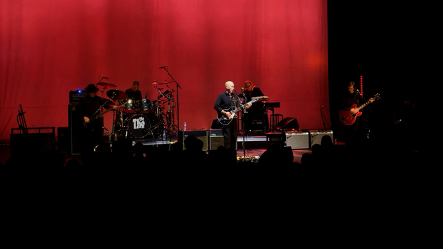 Matt Johnson and his band, The The, on stage at The Orpheum Theatre in Boston.