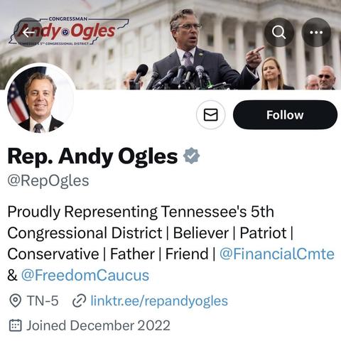 Ogles' bio.