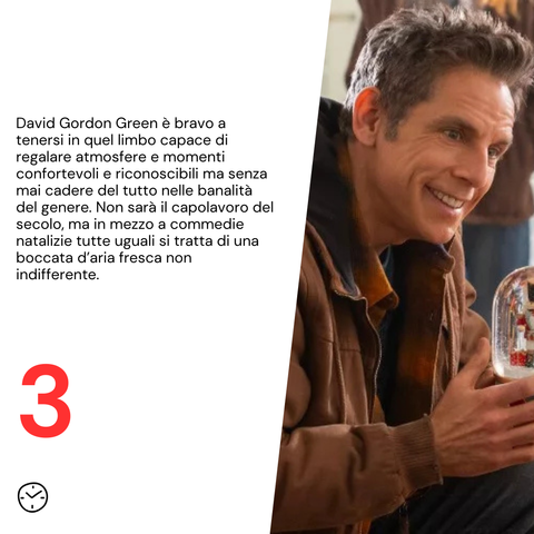 David Gordon Green è bravo a tenersi in quel limbo capace di regalare atmosfere e momenti confortevoli e riconoscibili ma senza mai cadere del tutto nelle banalità del genere. Non sarà il capolavoro del secolo, ma in mezzo a commedie natalizie tutte uguali si tratta di una boccata d’aria fresca non indifferente.

