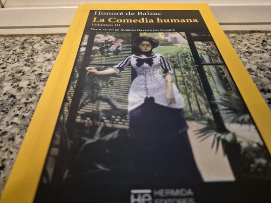 Portada del libro La Comedia Humana, volumen III de Balzac, editada por Hermida Editores.
