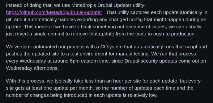 Explanation on how Drupal Updater works