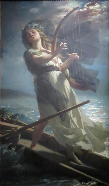 The seeress Veleda as painted by Jules Eugène Lenepveu, 1883