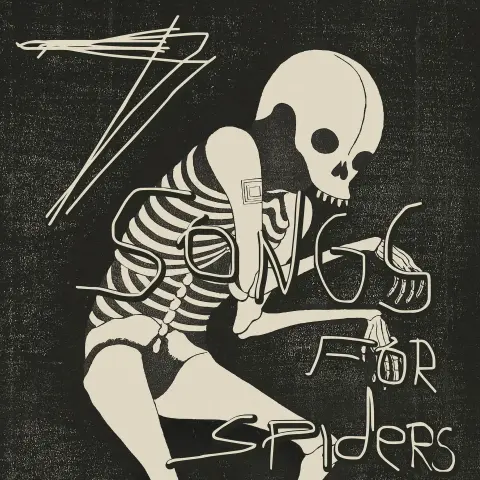 Album cover for the new Dax Riggs album, entitled "7 Songs for Spiders" released January 24, 2025. Awesome album.