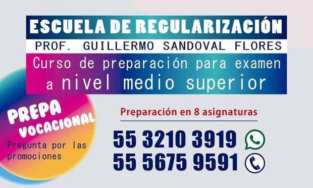 Curso de preparación para examen a nivel medio superior.