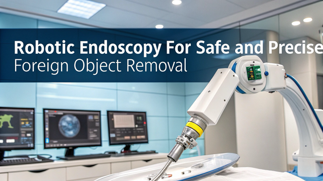 Robotic Endoscopy for Safe and Precise Foreign Object Removal