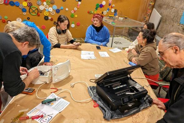 Reparando impresora y calefactor