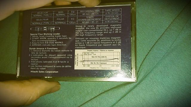 HITACHI DL60 cassette photographed by me Theodoros Mpahoumas