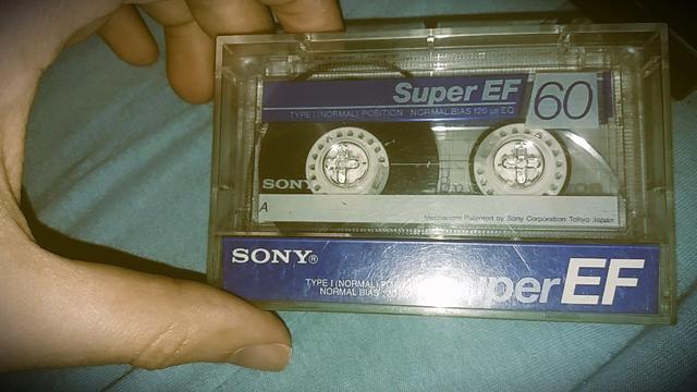 SONY SUPER EF 60 cassette photographed by me Theodoros Mpahoumas