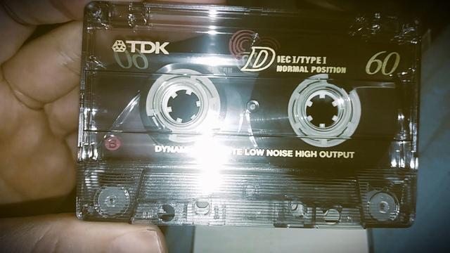 TDK D60 cassette (alternate color) photographed by me Theodoros Mpahoumas