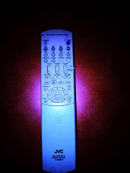 JVC RM-SQPES1R MBR remote control photographed by me Theodoros Mpahoumas