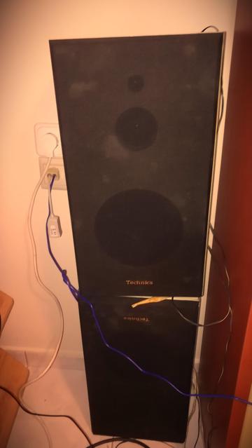 TECHNICS beige vintage speakers photographed by me Theodoros Mpahoumas