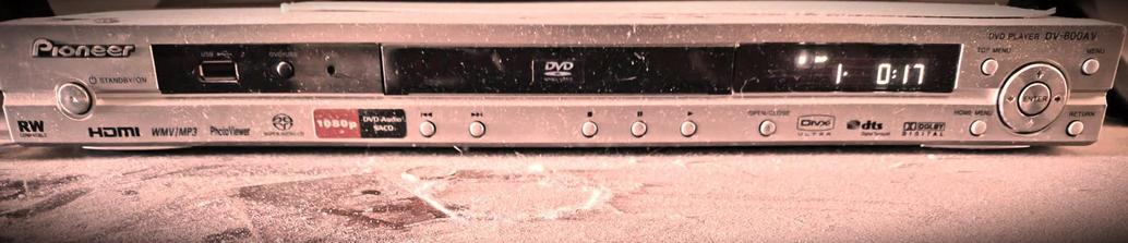 PIONEER DV-600AV (with USB use) photographed by me Theodoros Mpahoumas
